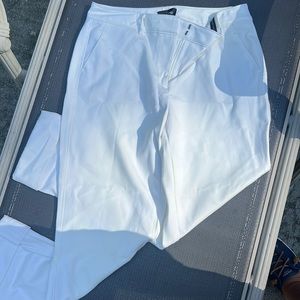 White trousers girlfriend pant